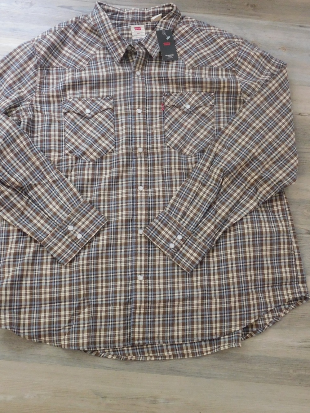 Vintage Levis western shirt standard NWT XXL